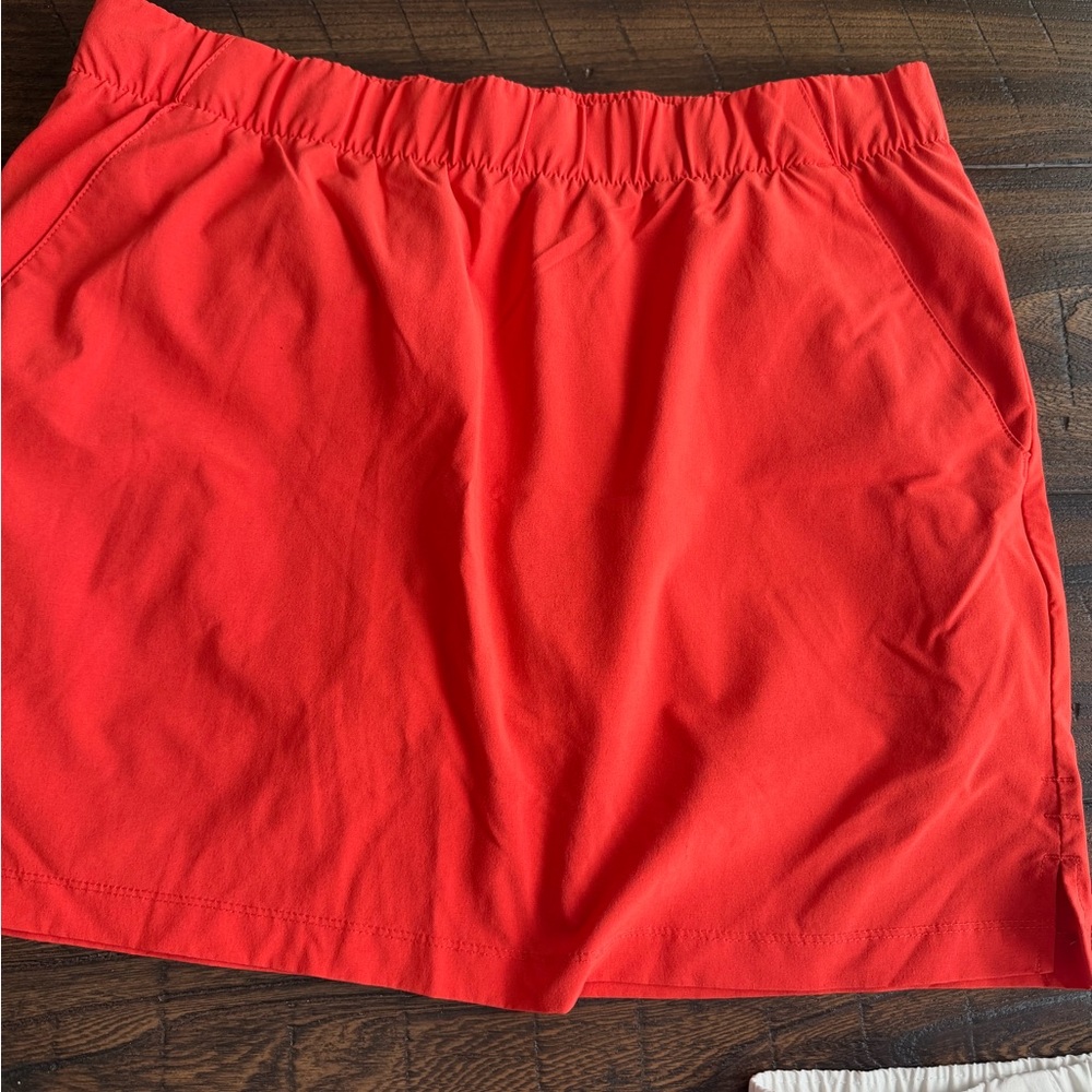 Columbia Bright Coral Active Skort with Elastic Waist